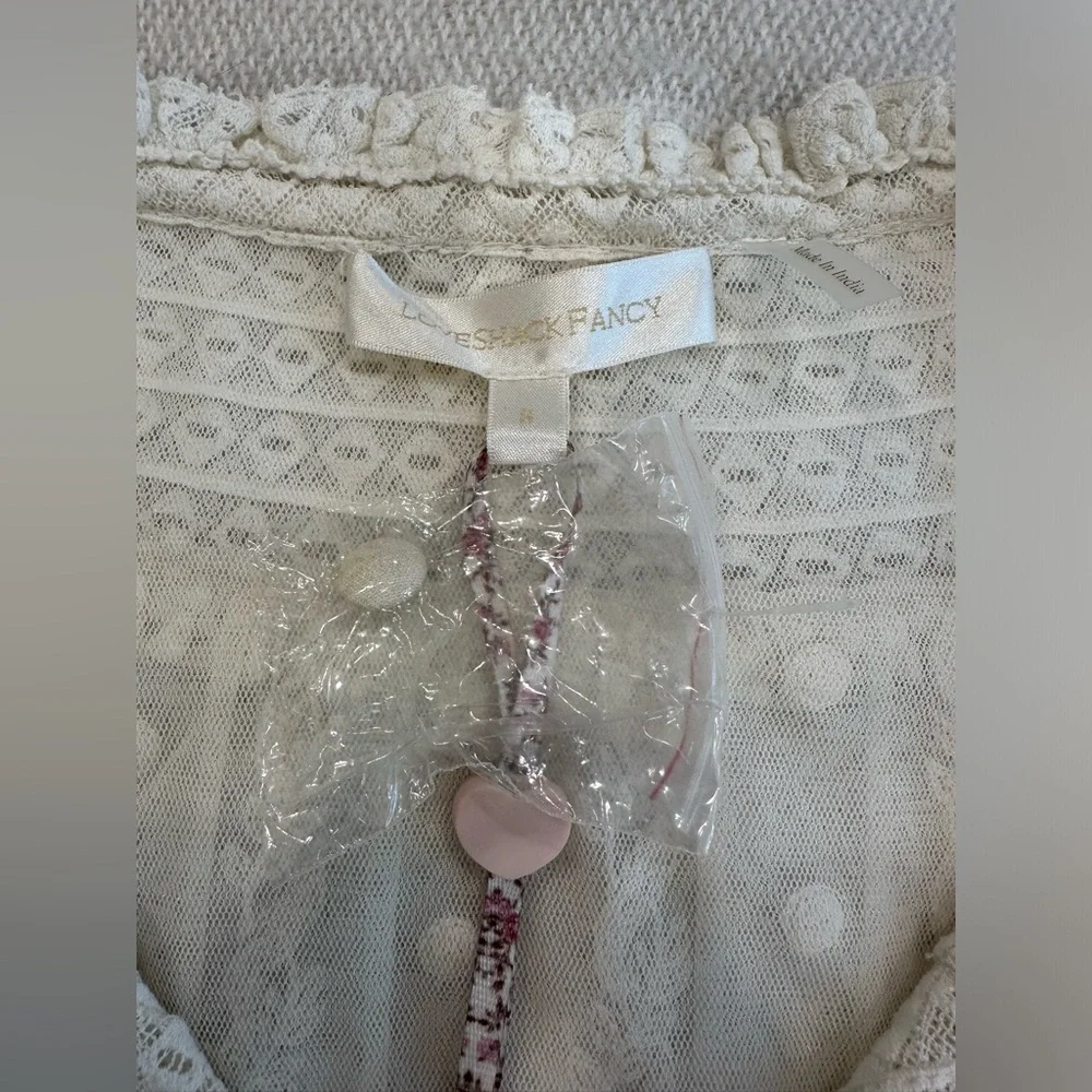 Loveshackfancy Baine Lace Blouse Sample NWT